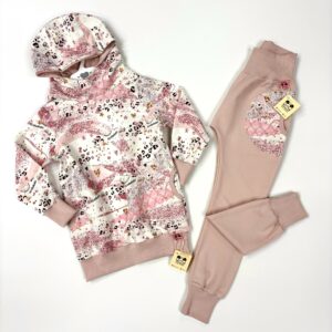 Pudrová tepláková súpravička - limitka