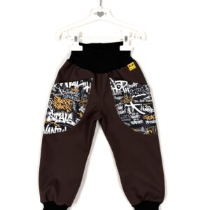 Softshellové nohavice - čokoládové - zimné