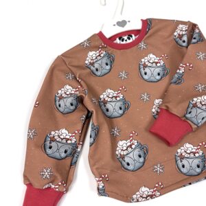 Mikinka marshmallow - tehlová