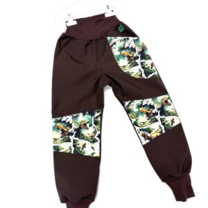 Softshellové nohavice - DINO - prešívané kolená - zimné