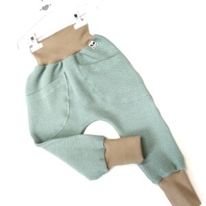 Pudlové tepláky - rastúce - mint