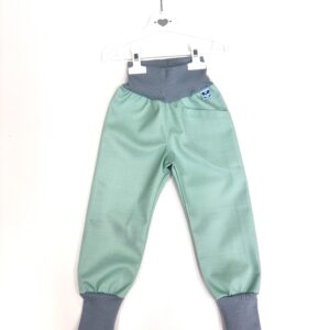 Jarné softshellové nohavice - mint