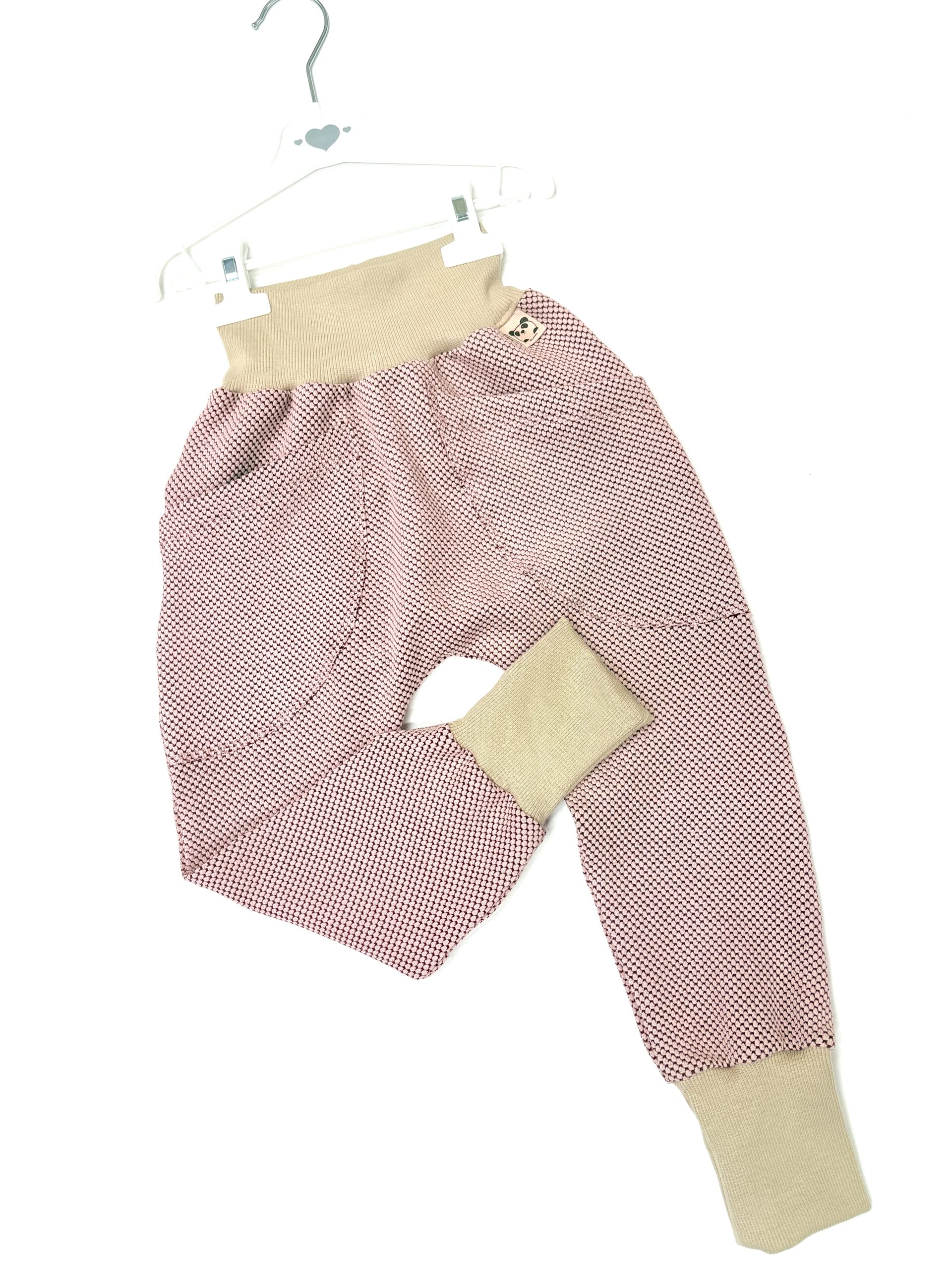 Pudlové tepláky - rastúce - old pink – Obrázok 2